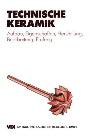 Technische Keramik: Aufbau, Eigenschaften, Herstellung, Bearbeitung, Prüfung de Horst-Dieter Tietz