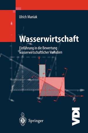 Wasserwirtschaft: Einführung in die Bewertung wasserwirtschaftlicher Vorhaben de Ulrich Maniak