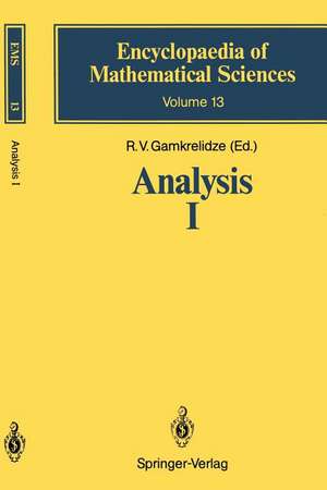 Analysis I: Integral Representations and Asymptotic Methods de Revaz V. Gamkrelidze