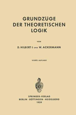 Grundzüge der Theoretischen Logik de David Hilbert