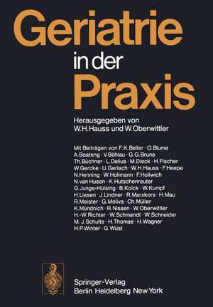 Geriatrie in der Praxis de W. H. Hauss