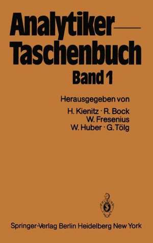 Analytiker-Taschenbuch de Hermann Kienitz