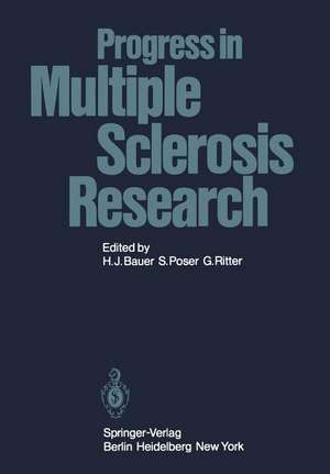 Progress in Multiple Sclerosis Research de H. J. Bauer