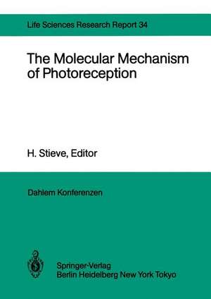 The Molecular Mechanism of Photoreception: Report of the Dahlem Workshop on the Molecular Mechanism of Photoreception Berlin 1984, November 25–30 de M.L. Applebury