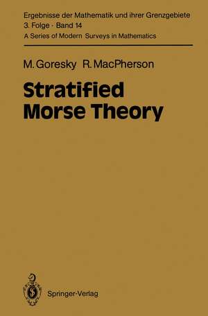 Stratified Morse Theory de Mark Goresky