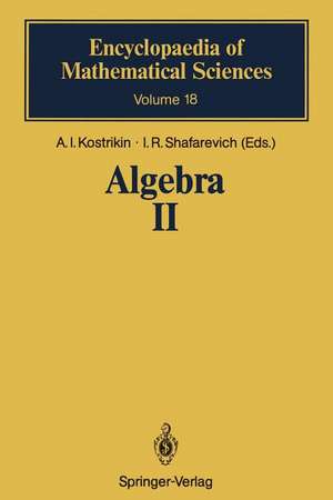 Algebra II: Noncommutative Rings Identities de A.I. Kostrikin