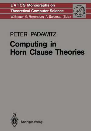 Computing in Horn Clause Theories de Peter Padawitz