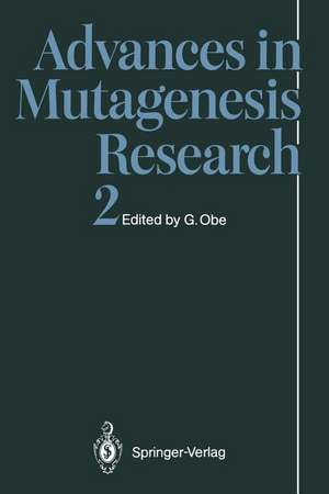 Advances in Mutagenesis Research 2 de Günter Obe