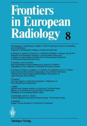 Frontiers in European Radiology de A. L. Baert