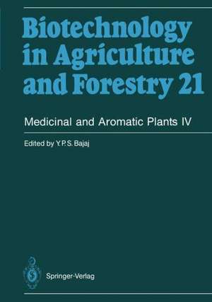 Medicinal and Aromatic Plants IV de Y. P. S. Bajaj