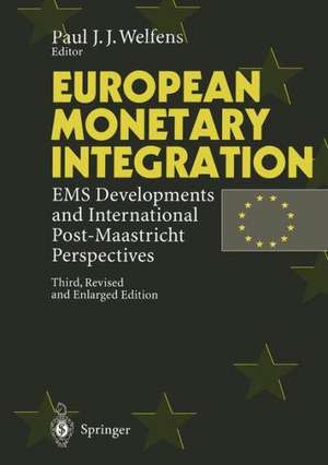 European Monetary Integration: EMS Developments and International Post-Maastricht Perspectives de Paul J.J. Welfens