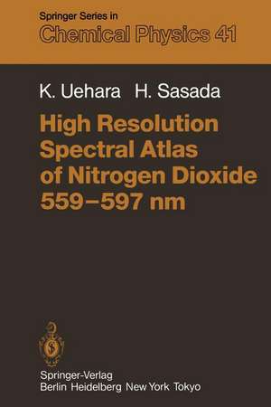 High Resolution Spectral Atlas of Nitrogen Dioxide 559–597 nm de K. Uehara