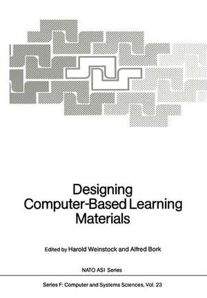 Designing Computer-Based Learning Materials de Harold Weinstock