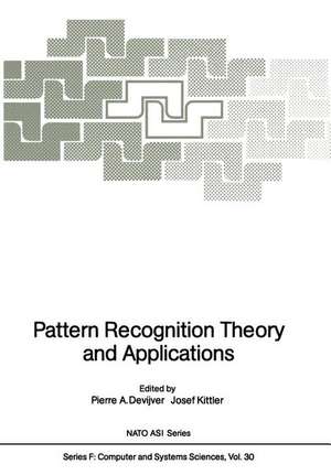 Pattern Recognition Theory and Applications de Pierre A. Devijver