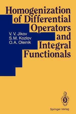 Homogenization of Differential Operators and Integral Functionals de V. V. Jikov