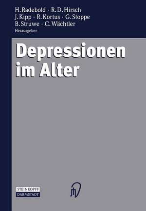 Depressionen im Alter de Hartmut Radebold