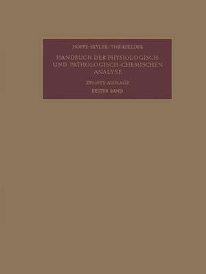 Allgemeine Untersuchungsmethoden: Erster Teil de Fritz Ender