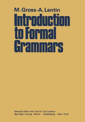 Introduction to Formal Grammars de Maurice Gross