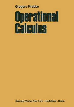 Operational Calculus de Gregers Krabbe