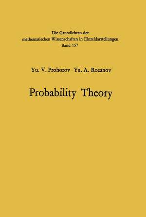 Probability Theory: Basic Concepts · Limit Theorems Random Processes de Jurij Vasil'evic Prohorov