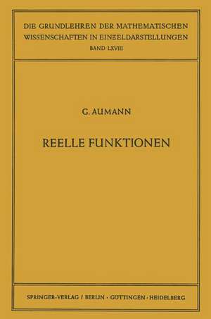 Reelle Funktionen de Georg Aumann