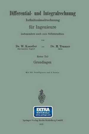 Differential- und Integralrechnung: Infinitesimalrechnung für Ingenieure insbesondere auch zum Selbststudium de Waldemar Koestler