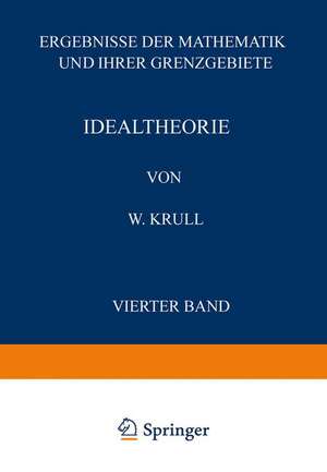 Idealtheorie de W. Krull