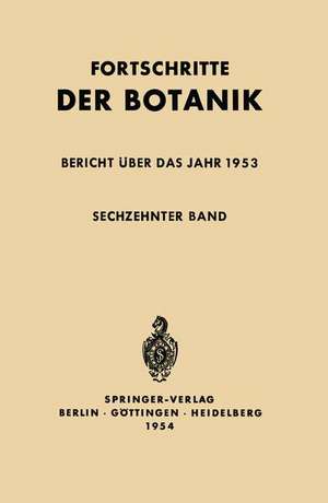 Bericht über das Jahr 1953 de Ernst Gäumann