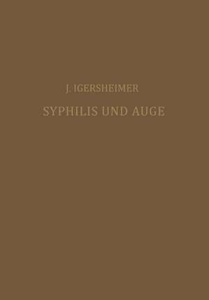 Syphilis und Auge de Josef Igersheimer