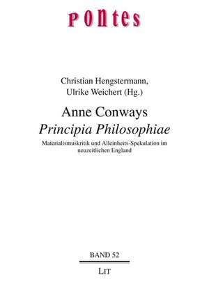 Anne Conways "Principia Philosophiae" de Christian Hengstermann