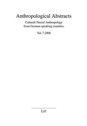 Anthropological Abstracts 7/2008 de Ulrich Oberdiek