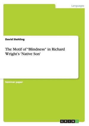 The Motif of "Blindness" in Richard Wright's 'Native Son' de David Stehling