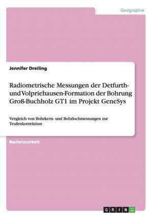 Radiometrische Messungen der Detfurth- und Volpriehausen-Formation der Bohrung Groß-Buchholz GT1 im Projekt GeneSys de Jennifer Dreiling