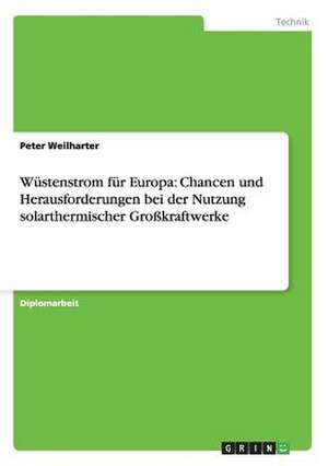 Wüstenstrom für Europa: Chancen und Herausforderungen bei der Nutzung solarthermischer Großkraftwerke de Peter Weilharter