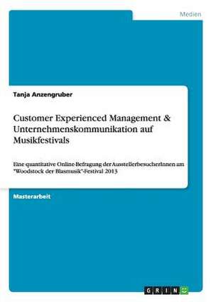 Customer Experienced Management & Unternehmenskommunikation auf Musikfestivals de Tanja Anzengruber