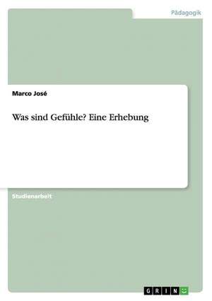 Was sind Gefühle? Eine Erhebung de Marco José