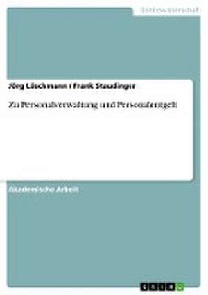 Zu Personalverwaltung und Personalentgelt de Jörg Löschmann