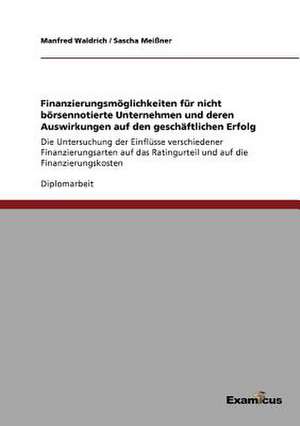 Finanzierungsmöglichkeiten für nicht börsennotierte Unternehmen und deren Auswirkungen auf den geschäftlichen Erfolg de Sascha Meißner