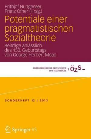 Potentiale einer pragmatistischen Sozialtheorie: Beiträge anlässlich des 150. Geburtstags von George Herbert Mead de Franz Ofner