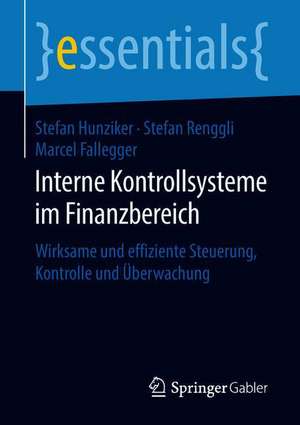 Interne Kontrollsysteme im Finanzbereich: Wirksame und effiziente Steuerung, Kontrolle und Überwachung de Stefan Hunziker