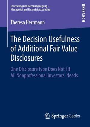 The Decision Usefulness of Additional Fair Value Disclosures: One Disclosure Type Does Not Fit All Nonprofessional Investors’ Needs de Theresa Herrmann