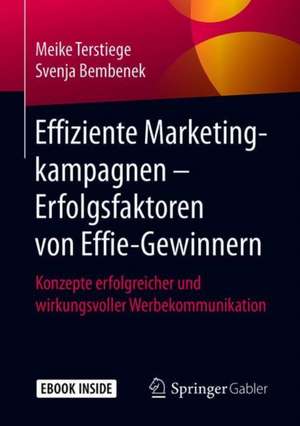 Effiziente Marketingkampagnen – Erfolgsfaktoren von Effie-Gewinnern: Konzepte erfolgreicher und wirkungsvoller Werbekommunikation de Meike Terstiege