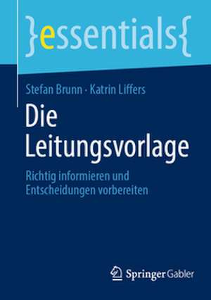 Die Leitungsvorlage de Stefan Brunn