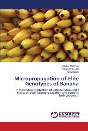 Micropropagation of Elite Genotypes of Banana de Habibur Rahman