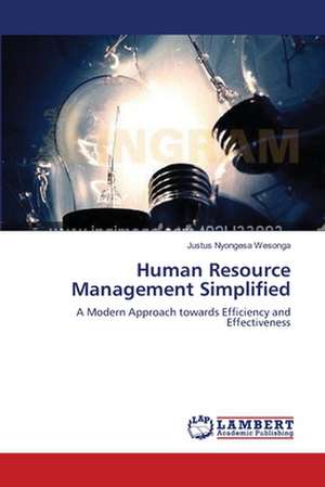 Human Resource Management Simplified de Justus Nyongesa Wesonga