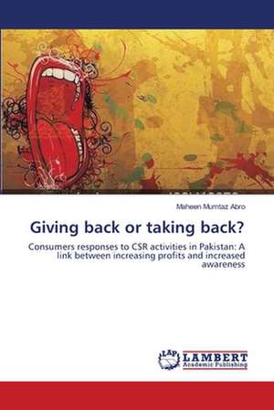 Giving back or taking back? de Maheen Mumtaz Abro