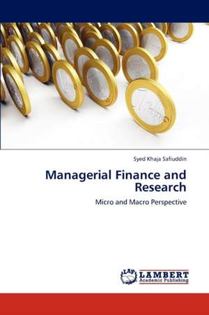 Managerial Finance and Research de Khaja Safiuddin Syed