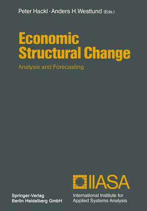 Economic Structural Change: Analysis and Forecasting de Peter Hackl