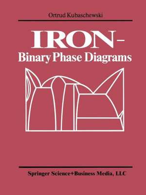 IRON—Binary Phase Diagrams de O. Kubaschewski