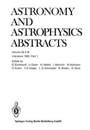 Literature 1992, Part 1: Volumes A and B de Astronomisches Recheninstitut